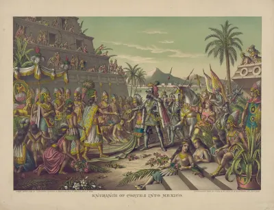 Entrance Of Cortez Into Mexico