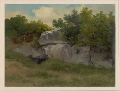 Entrance To A Cave Near Albano