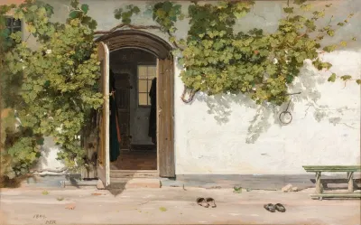 Entrance To An Inn In The Praestegarden At Hillested