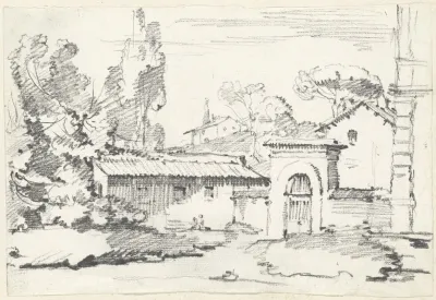 Entrance To The Gardens Of The Villa Giulia