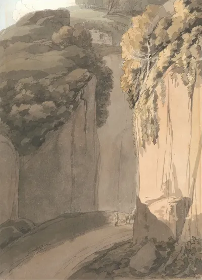Entrance To The Grotto At Posilippo Naples