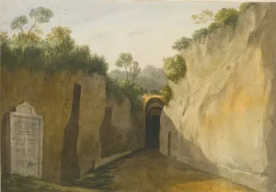 Entrance To The Grotto Of Posillipo Naples