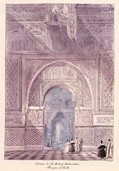 Entrance To The Hall Of Ambassadors Alcazar At Seville