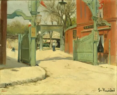 Entrance To The Park Of The Moulin De La Galette