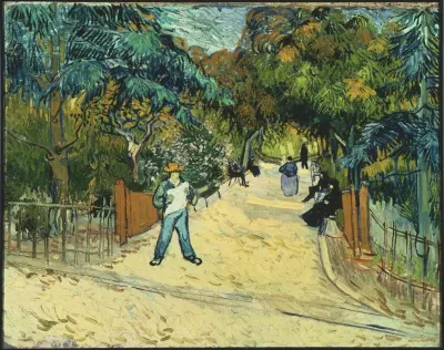 Entrance To The Public Gardens In Arle