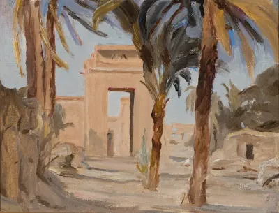 Entrance To The Temple In Karnak From The Journey To Egypt