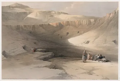 Entrance To The Tombs Of The Kings Of Thebes Bab El Malouk Biban Al Muluk