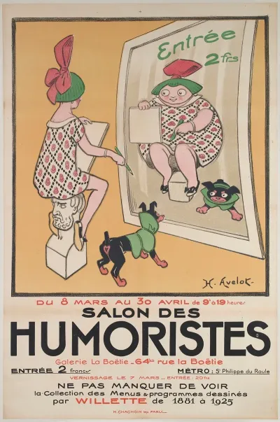 Entree 2frs Du 8 Mars Au 30 Avril De 9h A 19 Heures Salon Des Humoristes Galerie La Boetie