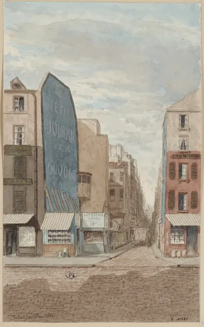 Entree De La Rue Des Filles Dieu Actuelle Rue Dalexandrie Depuis 1897 Vue De La Rue Saint Denis 2eme Arrondissement