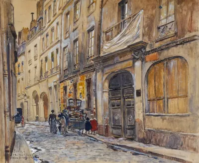 Entree De Lancien Cimetiere Saint Andre 13 Rue Suger En 1906 6eme Arrondissement