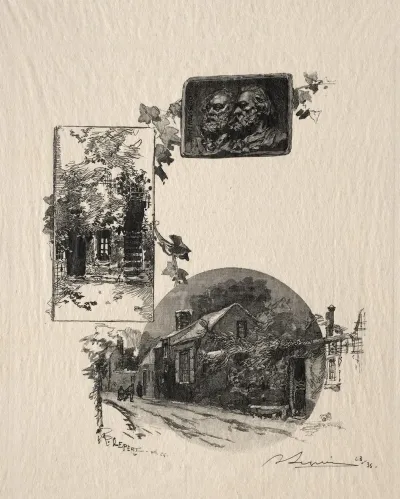 Entree De Latelier Rousseau Et La Maison De Millet