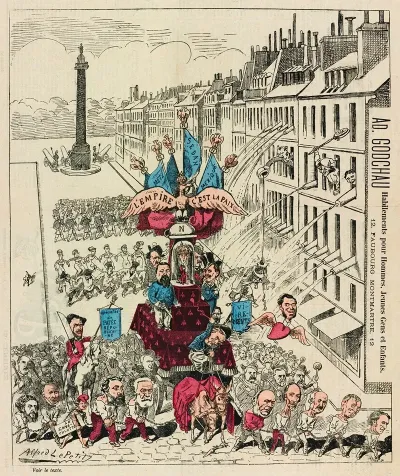Entree Triomphale Du Petit Badinguet Dans Sa Bonne Ville De Paris