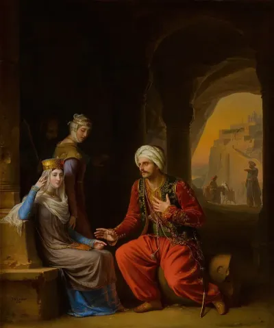 Entrevue Deleonore De Guyenne Avec Le Sultan Diconie