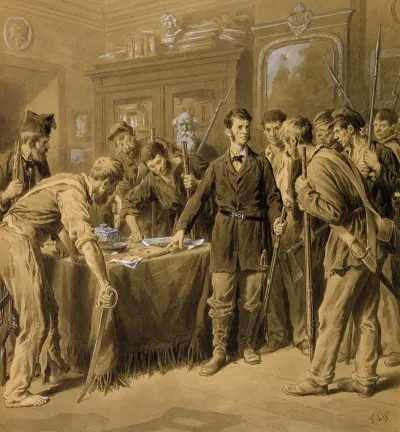 Envahissement De Lappartement De Victor Hugo Place Royale Par Les Emeutiers De Juin 1848 La Visite Domiciliaire
