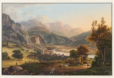 Environs De Tousis Et Vue Vers Le Pizbeverin