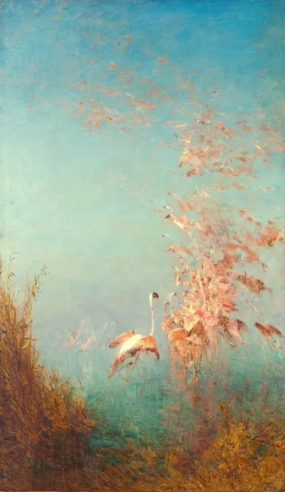 Envol De Flamants Roses Etang De Vaccares