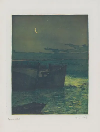 Epaves Navire Echoue Au Clair De Lune