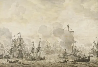 Episode From The Battle Between The Dutch And Swedish Fleets In The Sound 8 November 1658
