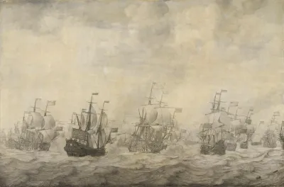 Episode From The Four Days Battle 11 14 June 1666 Of The Second Anglo Dutch War 1665 67