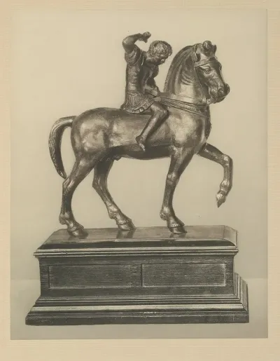 Equestrian Figure Of A Warrior Paduan Beginning Of Xvi Century