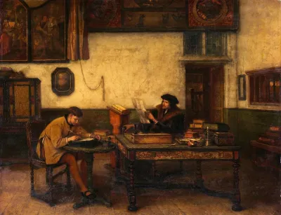 Erasmus In His Study