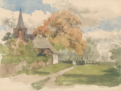 Erf Bij Een Dorpskerk