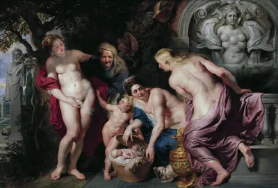 Erichthonius Discovered By The Daughters Of Cecrops