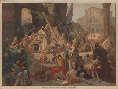 Eroberung Jerusalems Durch Gottfried Von Bouillon 1099