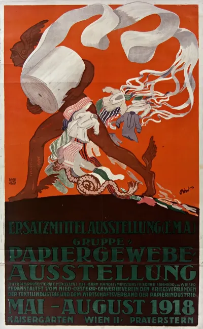 Ersatzmittel Ausstellung E M A Gruppe Papiergewebe Ausstellung