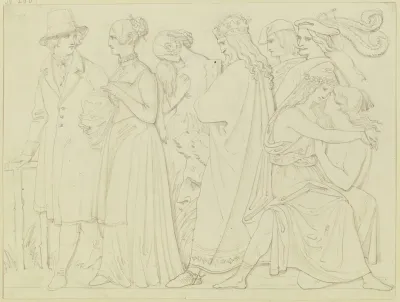 Erster Entwurf Zu Den Vier Reliefs Am Goethe Monument 3
