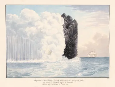 Eruption Of The Volcanic Island Sabrina