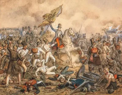Erzherzog Karl In Der Schlacht Von Aspern