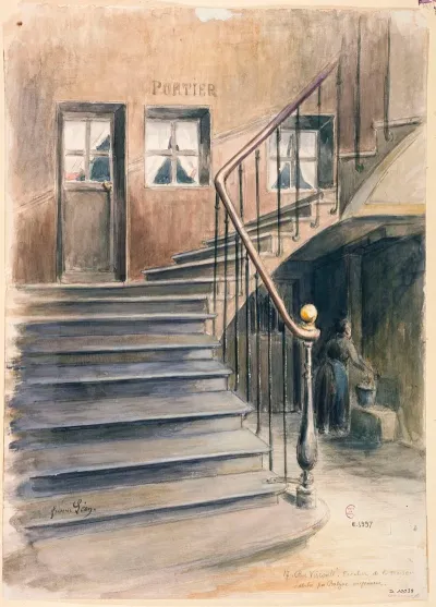Escalier De La Maison Habitee Par Honore De Balzac