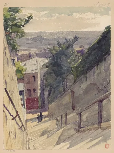 Escalier De La Rue Du Calvaire 18e Clignancourt