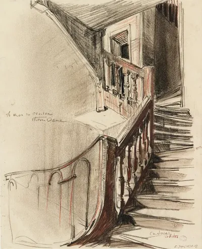 Escalier Interieur 16 Rue Du Cloitre Notre Dame