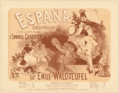 Espana Suite De Valses Dapres La Rapsodie Demmanuel Chabrier Par Emile Waldteufel