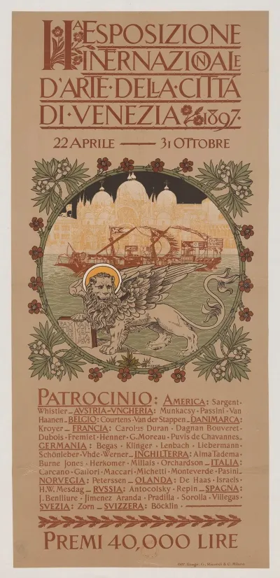 Esposizione Internationale Darte Della Citta Di Venezia 1897