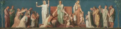 Esquisse Pour Leglise Saint Vincent De Paul Les Trois Vertus Theologales