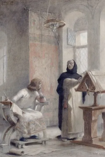 Esquisse Pour Lescalier De La Sorbonne Louis Ix A Labbaye De Royaumont