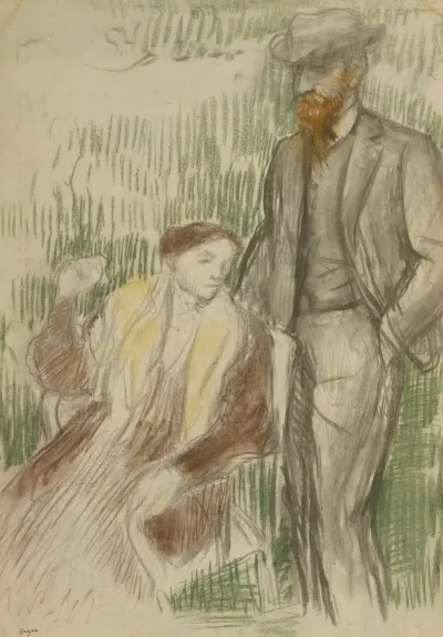 Esquisse Pour Un Portrait De M Et Mme Louis Rouart 2