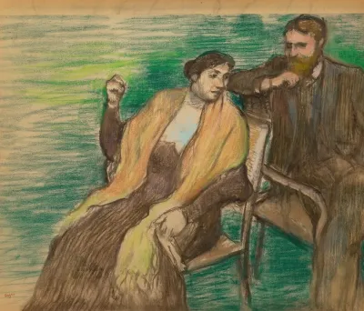 Esquisse Pour Un Portrait De M Et Mme Louis Rouart