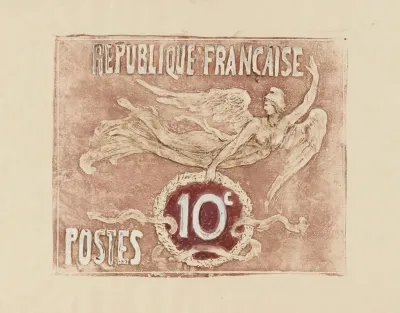 Esquisses De Timbres Pour Un Concours 10 Centimes