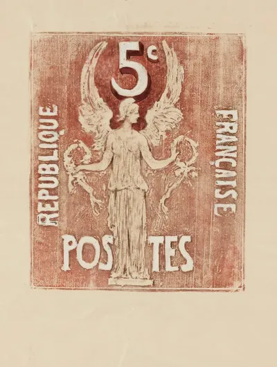 Esquisses De Timbres Pour Un Concours 5 Centimes 2