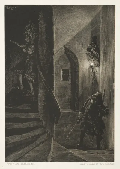 Essay On Stone With Brush And Scraper Chase On The Winding Staircase