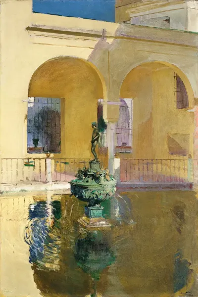 Estanque De Charles V Alcazar Seville