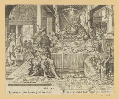 Esther Accusing Haman At The Banquet