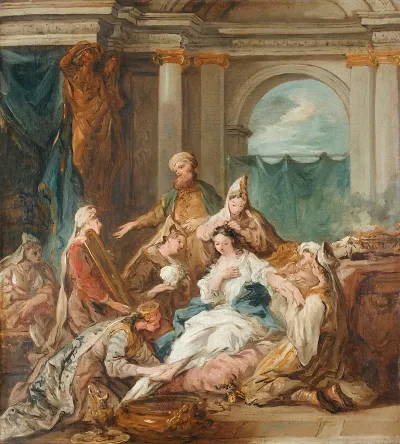 Esther At Her Toilet
