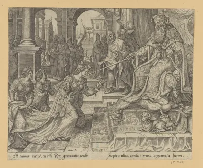 Esther Before Ahasuerus Inviting Him For A Banquet