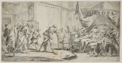 Et Sengeliggende Par Andre Haster Dertil