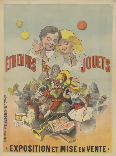 Etrennes Jouets Enfants Regardant Des Jouets Exposition Et Mise En Vente
